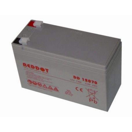 Reddot ARD-12070 12V 7Ah gondozásmentes akkumulátor
