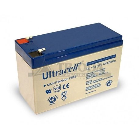 Ultracell AU-12070 12V 7Ah gondozásmentes akkumulátor (8db/karton)