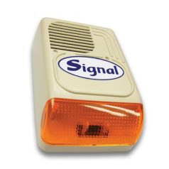   Signal PS-128-7 kültéri hang- és fényjelző sziréna 7 hanggal és 2 bemenettel (korábban: PS-128-7/Signal kültéri hang-fényjelző)