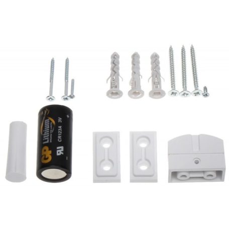 Satel AMD-101 ABAX vezeték nélküli kétcsatornás mágneses nyitásérzékelő; fehér