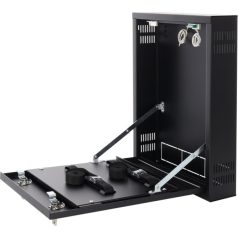   Pulsar AWO528 Függőleges zárható fali szekrény DVR/NVR eszközökhöz; max. rögzítő méret: 260x250x55 mm; fekete
