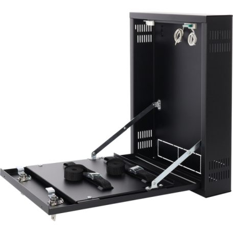 Pulsar AWO528 Függőleges zárható fali szekrény DVR/NVR eszközökhöz; max. rögzítő méret: 260x250x55 mm; fekete