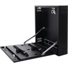   Pulsar AWO529 Függőleges zárható fali szekrény DVR/NVR eszközökhöz; max. rögzítő méret: 375x335x95 mm; fekete