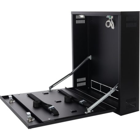 Pulsar AWO529 Függőleges zárható fali szekrény DVR/NVR eszközökhöz; max. rögzítő méret: 375x335x95 mm; fekete