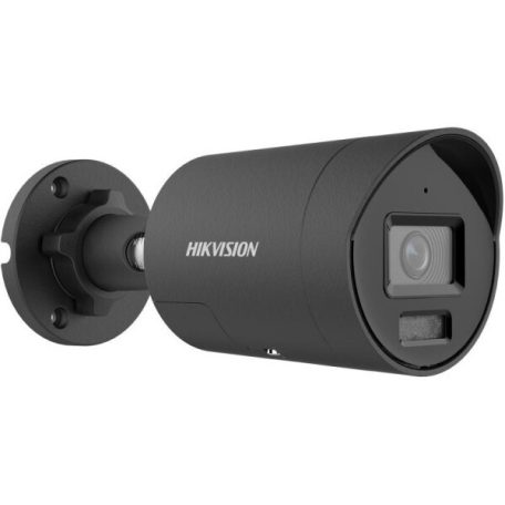 Hikvision DS-2CD2067G2H-LIU/SL-B(2.8)/eF 6 MP WDR fix ColorVu IP csőkamera; IR/láthatófény; beépített mikrofon; fény- és hangriasztás; fekete