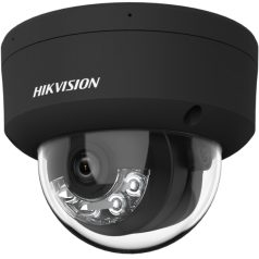   Hikvision DS-2CD2123G2-LIS2U-B (2.8mm) 2 MP AcuSense WDR fix IP dómkamera; IR/láthatófény; hang I/O; riasztás I/O; mikrofon; fekete