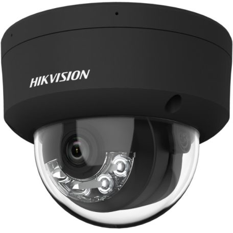 Hikvision DS-2CD2143G2-LIS2U-B (2.8mm) 4 MP AcuSense WDR fix IP dómkamera; IR/láthatófény; hang I/O; riasztás I/O; mikrofon; fekete
