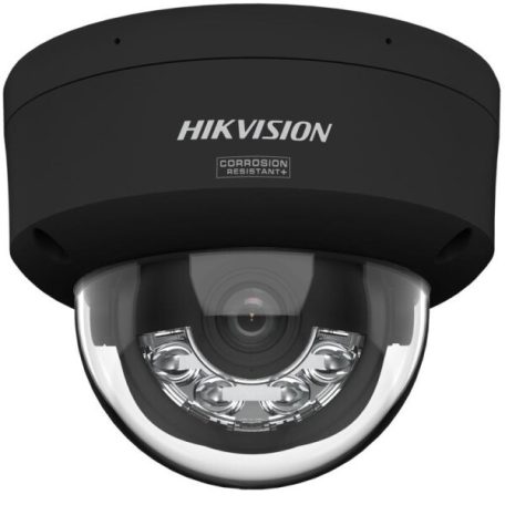 Hikvision DS-2CD2187G3-LIS2UY-B (2.8mm) 8 MP WDR fix ColorVu IP dómkamera; IR/láthatófény; hang I/O; riasztás I/O; mikrofon; NEMA 4X; fekete