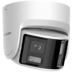   Hikvision DS-2CD2346G2P-ISU/SL(2.8mm)(C) 4 MP fix AcuSense IP panoráma turret kamera; beépített mikrofon; fény-/hangriasztás; riasztás I/O