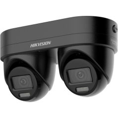   Hikvision DS-2CD2346G3D-IZ2UY/SL-B(2.8/4 4 MP AcuSense IP dual-lens turret kamera; beépített mikrofon; fény-/hangriasztás; NEMA 4X; fekete