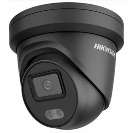 Hikvision DS-2CD2347G2-LU-B (2.8mm)(C) 4 MP WDR fix ColorVu AcuSense IP turret kamera; láthatófény; beépített mikrofon; fekete