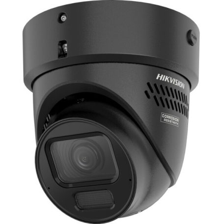 Hikvision DS-2CD2H86G2H-IZS2UY/SL-B (2.8 8 MP WDR motoros EXIR IP turret kamera; beépített mikrofon; fény- és hangriasztás; NEMA 4X; fekete
