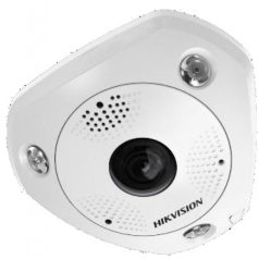   Hikvision DS-2CD6365G0E-IVS (1.27mm) (B) 6 MP 360° vandálbiztos IR Smart IP fisheye kamera; hang/riasztás be-/kimenet; mikrofon/hangszóró