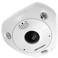   Hikvision DS-2CD63C5G0-IVS (1.29mm)(D) 12 MP 360° vandálb. IR Smart IP fisheye kamera; hang I/O; riaszás I/O; mikrofon/hangsz.; ImmerVision