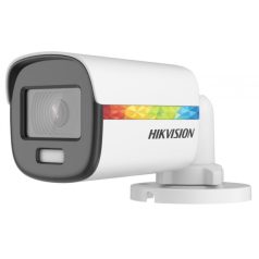   Hikvision DS-2CE10DF8T-F (2.8mm) 2 MP ColorVu THD WDR fix csőkamera; OSD menüvel; villogó fény riasztás