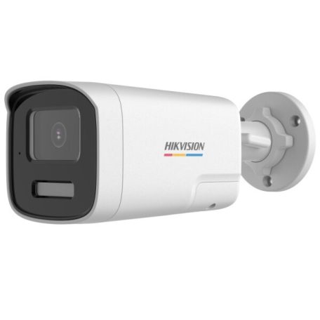Hikvision DS-2CE12DF3T-LXTS (2.8mm) 2 MP ColorVu fix THD csőkamera; IR/láthatófény; kétirányú audio; hang és fényriasztás