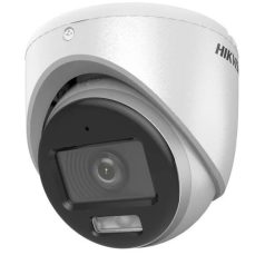   Hikvision DS-2CE70DF0T-LMFS (3.6mm) 2 MP ColorVu fix THD turret kamera; IR/láthatófény; TVI/AHD/CVI/CVBS kimenet; beépített mikrofon