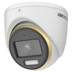   Hikvision DS-2CE70DF3T-MFS (3.6mm) 2 MP ColorVu THD WDR fix turret kamera; fény riasztás; mikrofon