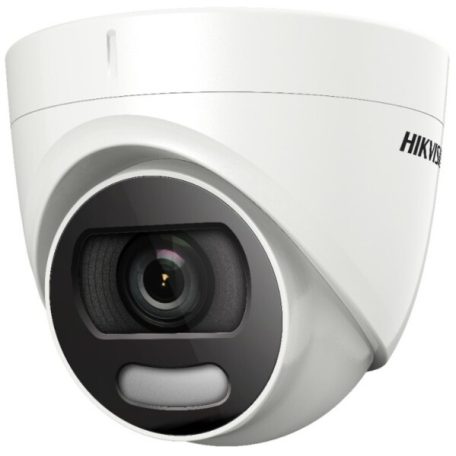 Hikvision DS-2CE72HFT-E (3.6mm) 5 MP ColorVu THD WDR fix turret kamera; fényriasztás; PoC