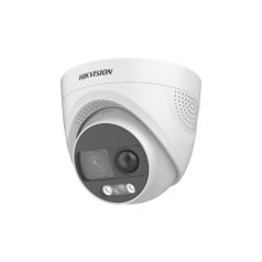   Hikvision DS-2CE72UF3T-PIRXO (2.8mm) 8 MP ColorVu THD WDR fix turret kamera; villogó fény és hangriasztás; PIR