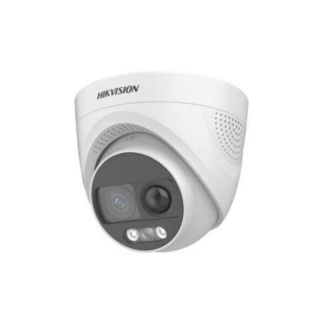Hikvision DS-2CE72UF3T-PIRXO (3.6mm) 8 MP ColorVu THD WDR fix turret kamera; villogó fény és hangriasztás; PIR