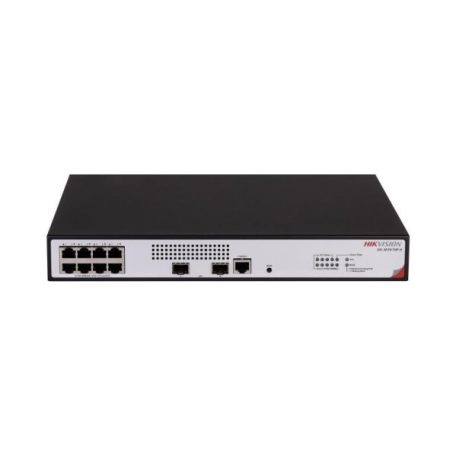 Hikvision DS-3E2510P-H 10 portos gigabit PoE switch (125 W); 8 PoE + 2 SFP uplink port; teljesen menedzselhető