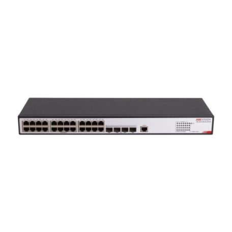 Hikvision DS-3E2728-HI-24T4X 28 portos switch; L2; 24 1000M RJ45 + 4 10G SFP+ uplink port; menedzselhető