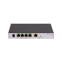   Hikvision DS-3WG105GP-SI All in One PoE Router; 1 Gigabit WAN ports; 4 Gigabit PoE LAN ports 1 LAN/WAN; beltéri