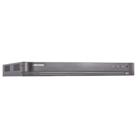 Hikvision DS-7204HTHI-K2 (S) 4 csatornás THD DVR; 8MP@12fps; 5MP@20fps; 4MP@25fps; max.8×8MP IP; I/O; koax audio