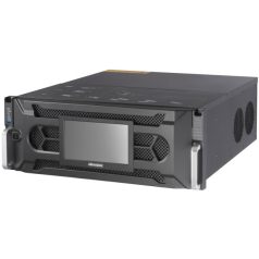   Hikvision DS-96128NI-I24/H 128 csatornás NVR; 768/512 Mbps be-/kimeneti sávszélesség; riasztás be-/kimenet; +6×HDMI(4K) kimenet