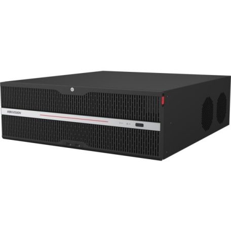Hikvision DS-96128NXI-S16R 128 csatornás 8K NVR; 1280/1024 Mbps be-/kimeneti sávszélesség; riasztás I/O; eSata; redundáns táp