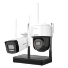 Hikvision DS-J142I/NKS422W03H IP SOHO kamera szett; 4 csatornás NVS+1 db DS-2CV1023G2-LIDWF(2.8mm)(B)+DS-2DE2C200MWG/W(2.8mm)