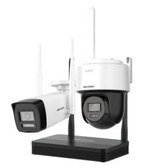   Hikvision DS-J142I/NKS424W03H IP SOHO kamera szett; 4 csatornás NVS+1 db DS-2CV1043G2-LIDWF(2.8mm)(B)+DS-2DE2C400MWG/W(2.8mm)