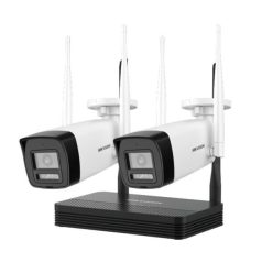   Hikvision DS-J142I/NKS424W0H IP SOHO kamera szett; 4 csatornás NVS + 2 db DS-2CV1043G2-LIDWF(2.8mm)(B)
