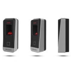   Hikvision DS-K1201AMF Kártya- 13.56 MHz (Mifare) és ujjnyomatolvasó; RS485 kimenet