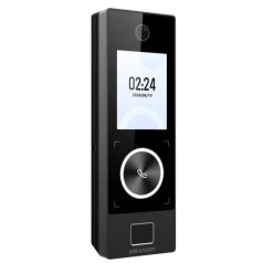   Hikvision DS-K1T323MBFWX-E1 2,4" arcfelismerő beléptető vezérlő terminál; Mifare kártyaolvasó; arcfelismerő; ujjlenyomat olvasó