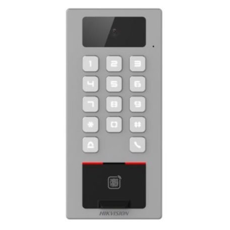 Hikvision DS-K1T502DBFWX-C Beléptető vezérlő terminál kamerával; Mifare, DESfire és ujjnyomat hitelesítés; IP65; IK09; WiFi