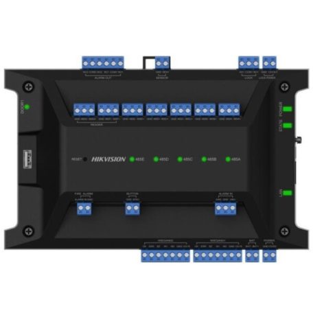 Hikvision DS-K2701X(P) Ajtóvezérlő 1 ajtóhoz; két irány; 2 Wiegand & 2 RS485 olvasó; panel