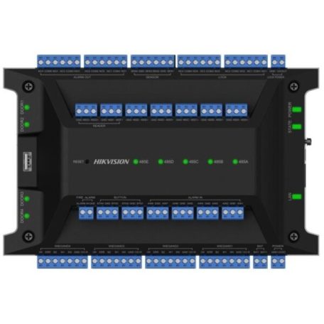 Hikvision DS-K2704X(P) Ajtóvezérlő 4 ajtóhoz; két irány; 4 Wiegand & 8 RS485 olvasó; panel