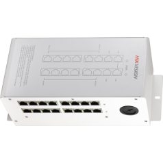   Hikvision DS-KAD612 Disztribútor egység kaputáblákhoz és lakáskészülékekhez; beépített tápegység; 16x100 Mbps