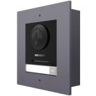 Hikvision DS-KD8003-IME1/Flush (B) Társasházi IP video-kaputelefon kültéri főegység; moduláris; süllyeszthető; 12VDC/PoE