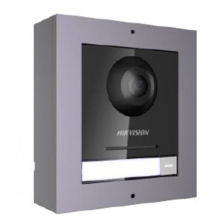 Hikvision DS-KD8003-IME1/Surface/EU IP video-kaputelefon kültéri főegység; felületre szerelhető kötődobozzal; 48 V PoE