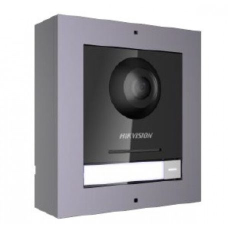 Hikvision DS-KD8003-IME1/Surface/EU IP video-kaputelefon kültéri főegység; felületre szerelhető kötődobozzal; 48 V PoE