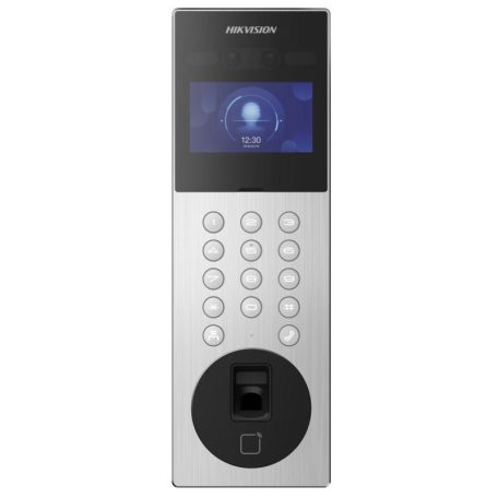 Hikvision DS-KD9203-MFE6 Társasházi IP video-kaputelefon kültéri egység; arcfelismerés/kártyaolvasó; ujjnyomatolvasó