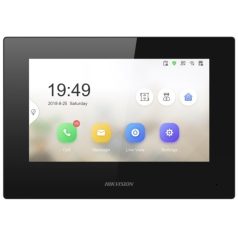   Hikvision DS-KH6320-LE1 (B) IP video-kaputelefon beltéri egység; 7" TFT LCD érintő kijelző; 1024x600 felbontás