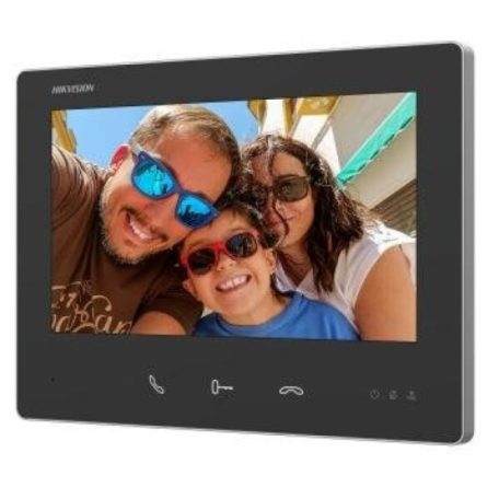 Hikvision DS-KH7300EY-TE2 Kétvezetékes HD video-kaputelefon beltéri egység; 7" LCD kijelző; 1024x600 felbontás
