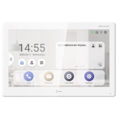   Hikvision DS-KH9510-WTE1 (B) Android IP video-kaputelefon beltéri egység; 10" IPS kijelző; 1024x600 felbontás; WiFi; 12VDC/PoE