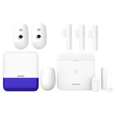  Hikvision DS-PWA96-Kit PIRCAM BL szett DS-PWA96-Kit-WE + 3 db DS-PDMC-EG2-WE + 2 db DS-PDPC12P-EG2-WE + DS-PS1-E-WE/Blue