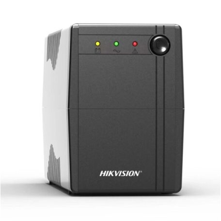 Hikvision DS-UPS1000-R Szünetmentes tápegység; 1000 VA/600 W; beépített akkumulátor 12V/9Ah; 2 db Schuko(DIN)