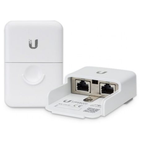 Ubiquiti ETH-SP-G2 Ethernet túlfeszültségvédő; RJ45 10/100/1000 Mbps; PoE támogatás; kültéri; Gen 2